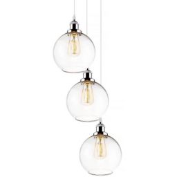 Altavola Design New York Loft lampa wisząca 3x40 W chrom-przezroczysta LA035/CO3_chrom