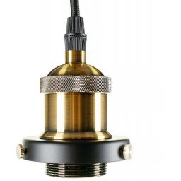 Altavola Design New York Loft lampa wisząca 1x40W mosiądz/przezroczysty LA035/P