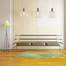 Altavola Design New York Loft lampa wisząca 1x40W chrom/przezroczysty LA035/P_chrom