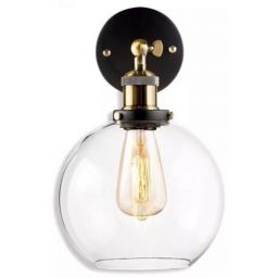 Altavola Design New York Loft kinkiet 1x40 W mosiądz-przezroczysty LA035/W