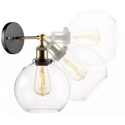 Altavola Design New York Loft kinkiet 1x40 W mosiądz-przezroczysty LA035/W