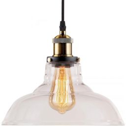 Altavola Design New York Loft lampa wisząca 1x40 W mosiądz-przezroczysta LA040/P_clear