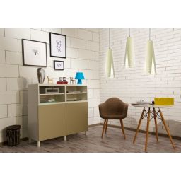 Altavola Design Origami lampa wisząca 1x40W biały/beżowy LA044/P_beige