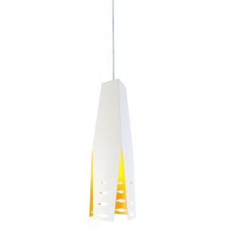 Altavola Design Origami lampa wisząca 1x40W biały/pomarańczowy LA044/P_white-orange