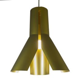 Altavola Design Origami lampa wisząca 1x40W chrom/coffee/złoty LA045/P_bronze