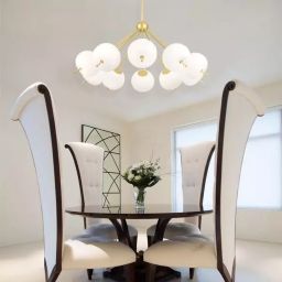 Altavola Design Apple lampa wisząca 10x7W LED satynowe złoto/biały opal LA058/C