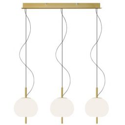 Altavola Design Apple lampa wisząca 3x7,2W LED złoty/biały LA058/CL3