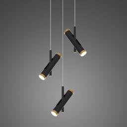 Altavola Design Lunette lampa wisząca 6x3W czarny mat/złoty LA062/P3_black