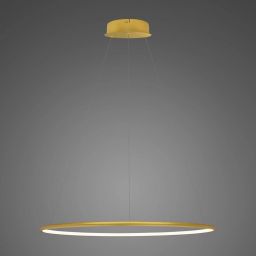 Altavola Design Ledowe Okręgi No.1 lampa wisząca ściemnialna 1x23 W złota LA073/P_60_in_2700K_gold_dimm