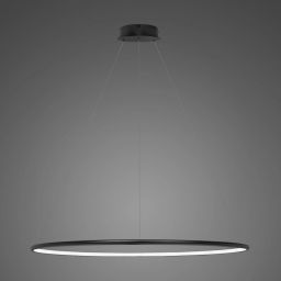 Altavola Design Ledowe Okręgi lampa wisząca ściemnialna 38W LED czarny LA073/P_100_in_4k_black_dimm