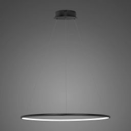 Altavola Design Ledowe Okręgi lampa wisząca ściemnialna 23W LED czarny LA073/P_60_in_3k_black_dimm