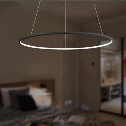 Altavola Design Ledowe Okręgi lampa wisząca ściemnialna 30W LED czarny LA073/P_80_in_3k_black_dimm