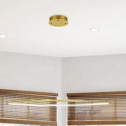 Altavola Design Ledowe Okręgi No.1 lampa wisząca 1x30 W złota LA073/P_80_in_3k_gold