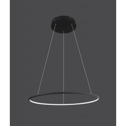 Altavola Design Ledowe Okręgi lampa wisząca 1x55W czarna LA073/P_100_in_3k_black