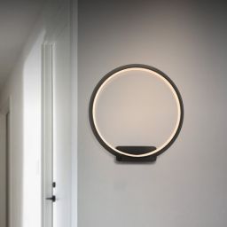 Altavola Design Ledowe Okręgi kinkiet 1x15W czarny LA073/W_in_3k_black