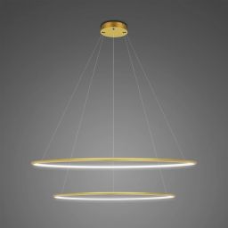 Altavola Design Ledowe Okręgi No.2 lampa wisząca 1x53 W złota LA074/P_80_in_3k_gold