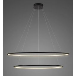 Altavola Design Ledowe Okręgi lampa wisząca ściemnialna 68W LED czarny LA074/P_100_in_3k_black_dimm