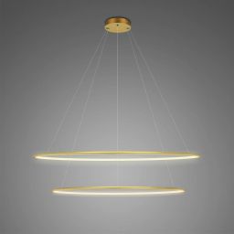 Altavola Design Ledowe Okręgi No.2 lampa wisząca 2x W złota LA074/P_100_in_4k_gold