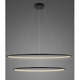 Altavola Design Ledowe Okręgi lampa wisząca 68W LED czarny LA074/P_100_in_4k_black