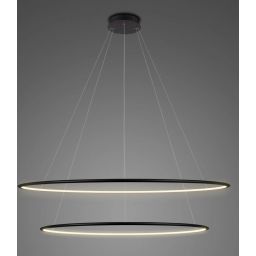 Altavola Design Ledowe Okręgi lampa wisząca ściemnialna 68W LED czarny LA074/P_100_in_4k_black_dimm