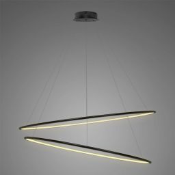 Altavola Design Ledowe Okręgi lampa wisząca ściemnialna 83W LED czarny LA074/P_120_in_3k_black_dimm