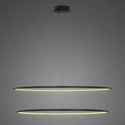 Altavola Design Ledowe Okręgi lampa wisząca ściemnialna 83W LED czarny LA074/P_120_in_3k_black_dimm