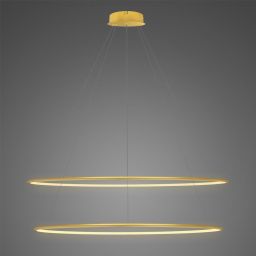 Altavola Design Ledowe Okręgi lampa wisząca ściemnialna 83 W złota LA074/P_120_in_3k_gold_dimm