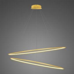 Altavola Design Ledowe Okręgi lampa wisząca ściemnialna 83 W złota LA074/P_120_in_3k_gold_dimm