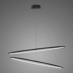 Altavola Design Ledowe Okręgi lampa wisząca 83W LED czarny LA074/P_120_in_4k_black
