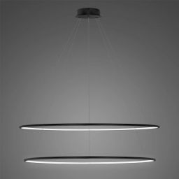Altavola Design Ledowe Okręgi lampa wisząca 83W LED czarny LA074/P_120_in_4k_black