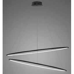 Altavola Design Ledowe Okręgi lampa wisząca ściemnialna 83W LED czarny LA074/P_120_in_4k_black_dimm
