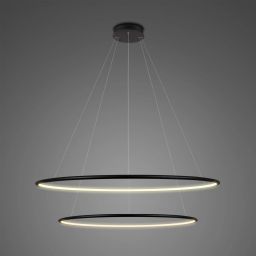 Altavola Design Ledowe Okręgi lampa wisząca ściemnialna 53W czarny LA074/P_80_in_4k_black_dimm