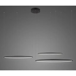 Altavola Design Ledowe Okręgi lampa wisząca 113W LED czarny LA075/CO3_120_in_4k_black