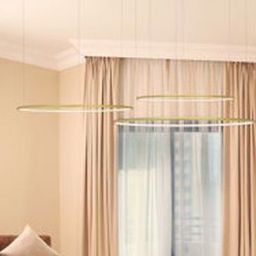 Altavola Design Ledowe Okręgi lampa wisząca 3x W złota LA075/CO3_80_in_4k_gold