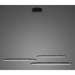 Altavola Design Ledowe Okręgi lampa wisząca ściemnialna 152W LED czarny LA075/CO3_80_in_4k_99W_black_dimm