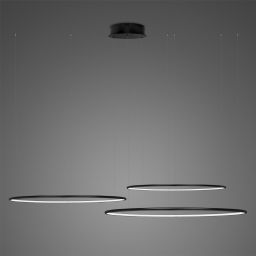 Altavola Design Ledowe Okręgi lampa wisząca 68W czarna LA075/CO3_80_in_3k_black