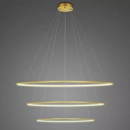Altavola Design Ledowe Okręgi No.3 lampa wisząca 91 W złota LA075/P_100_in_3k_gold