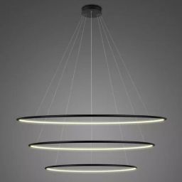Altavola Design Ledowe Okręgi lampa wisząca ściemnialna 113W LED czarny LA075/P_120_in_3k_black_dimm