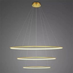 Altavola Design Ledowe Okręgi lampa wisząca ściemnialna 139 W złota LA075/P_150_in_3k_gold_dimm