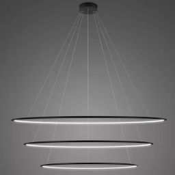Altavola Design Ledowe Okręgi lampa wisząca 170W LED czarny LA075/P_180_in_4k_black