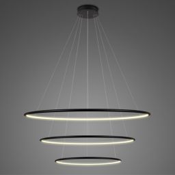 Altavola Design Ledowe Okręgi lampa wisząca 99W czarna LA075/P_80_in_3k_black
