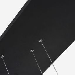 Altavola Design Ledowe Okręgi lampa wisząca ściemnialna 130W czarna LA076/P_90_in_3k_black_dimm