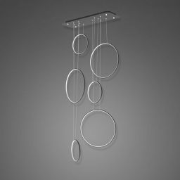 Altavola Design Ledowe Okręgi lampa wisząca ściemnialna 130W czarna LA076/P_90_in_3k_black_dimm