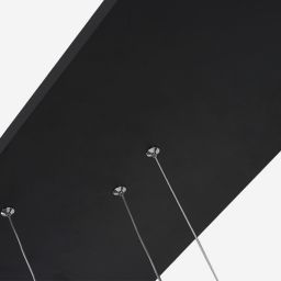 Altavola Design Ledowe Okręgi lampa wisząca 130W czarna LA076/P_90_in_4k_black