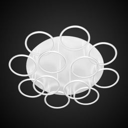 Altavola Design Ledowe Okręgi lampa podsufitowa 144W biała LA078/CE_12_in_3k_white