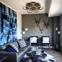 Altavola Design Ledowe Okręgi lampa podsufitowa 86W czarny LA078/CE_7_out_3k_black