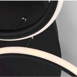 Altavola Design Ledowe Okręgi lampa podsufitowa 86W czarny LA078/CE_7_out_3k_black