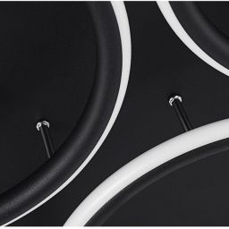 Altavola Design Ledowe Okręgi lampa podsufitowa 86W czarny LA078/CE_7_out_3k_black