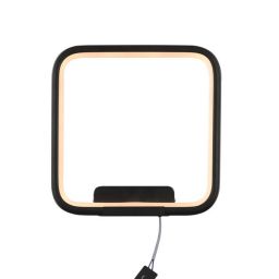 Altavola Design Ledowe Kwadraty kinkiet 1x15W czarny LA079/W_in_3k_black