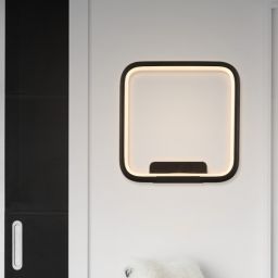 Altavola Design Ledowe Kwadraty kinkiet 1x15W czarny LA079/W_in_3k_black